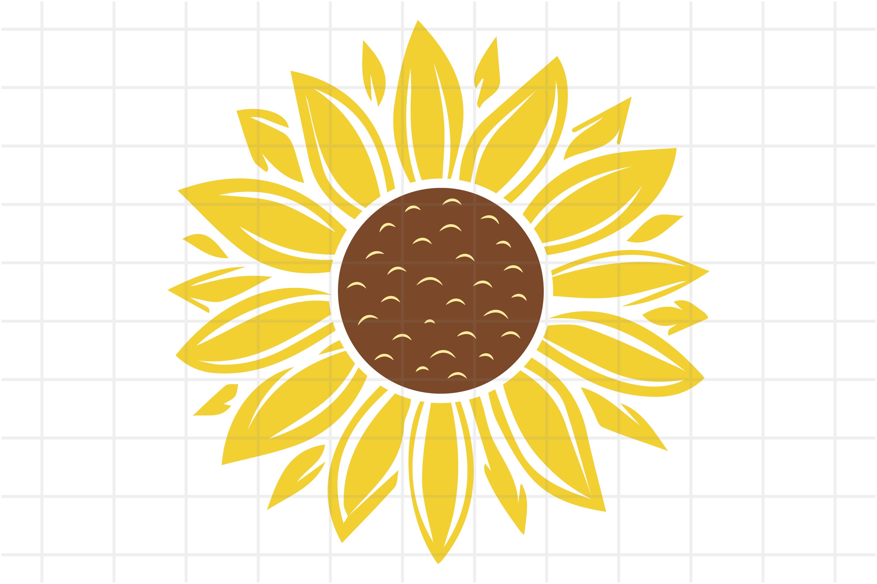 Sunflower Cricut Template Free - Printable Templates