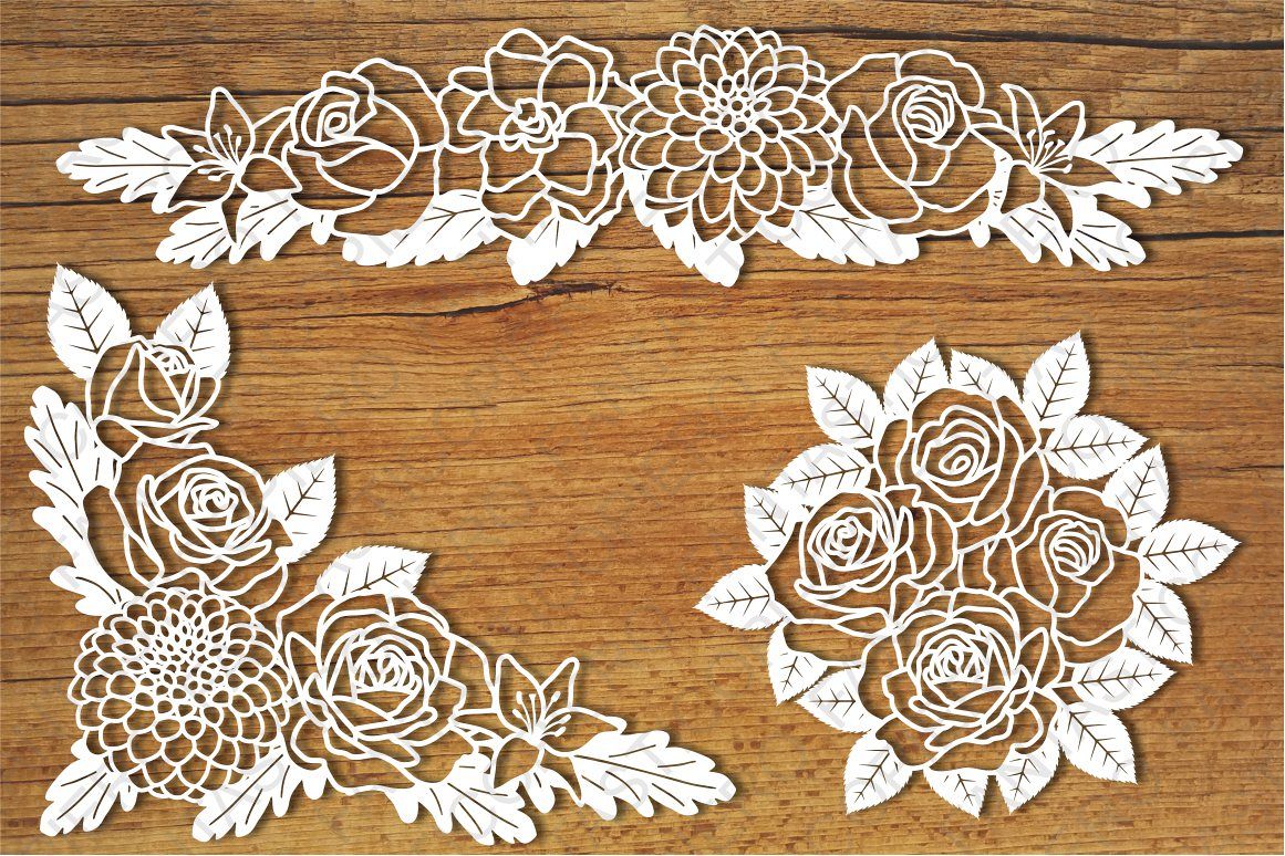 Free Floral Lace Svg SVG PNG EPS DXF File - Free SVG Cut Files