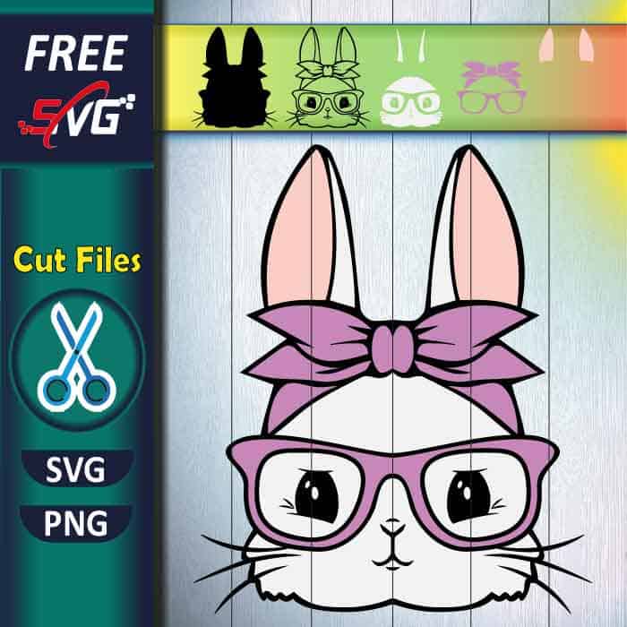 bunny sunglasses svg | Free SVG Files