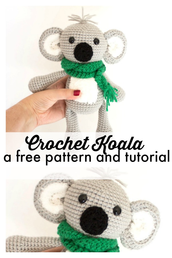 Crochet Koala- a Free Crochet Pattern - thefriendlyredfox.com