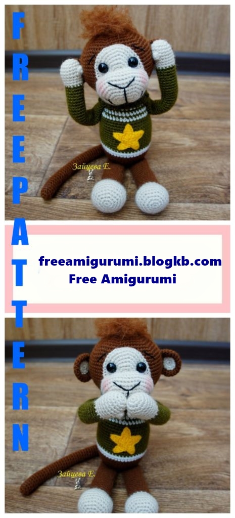 Amigurumi Monkey Free Crochet Pattern – Free Amigurumi