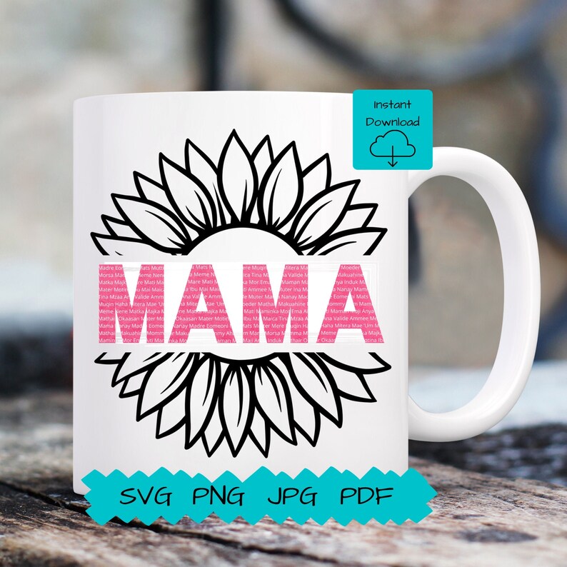 Mama SVG Sunflower SVG Gifts for Mom Sublimation Designs - Etsy