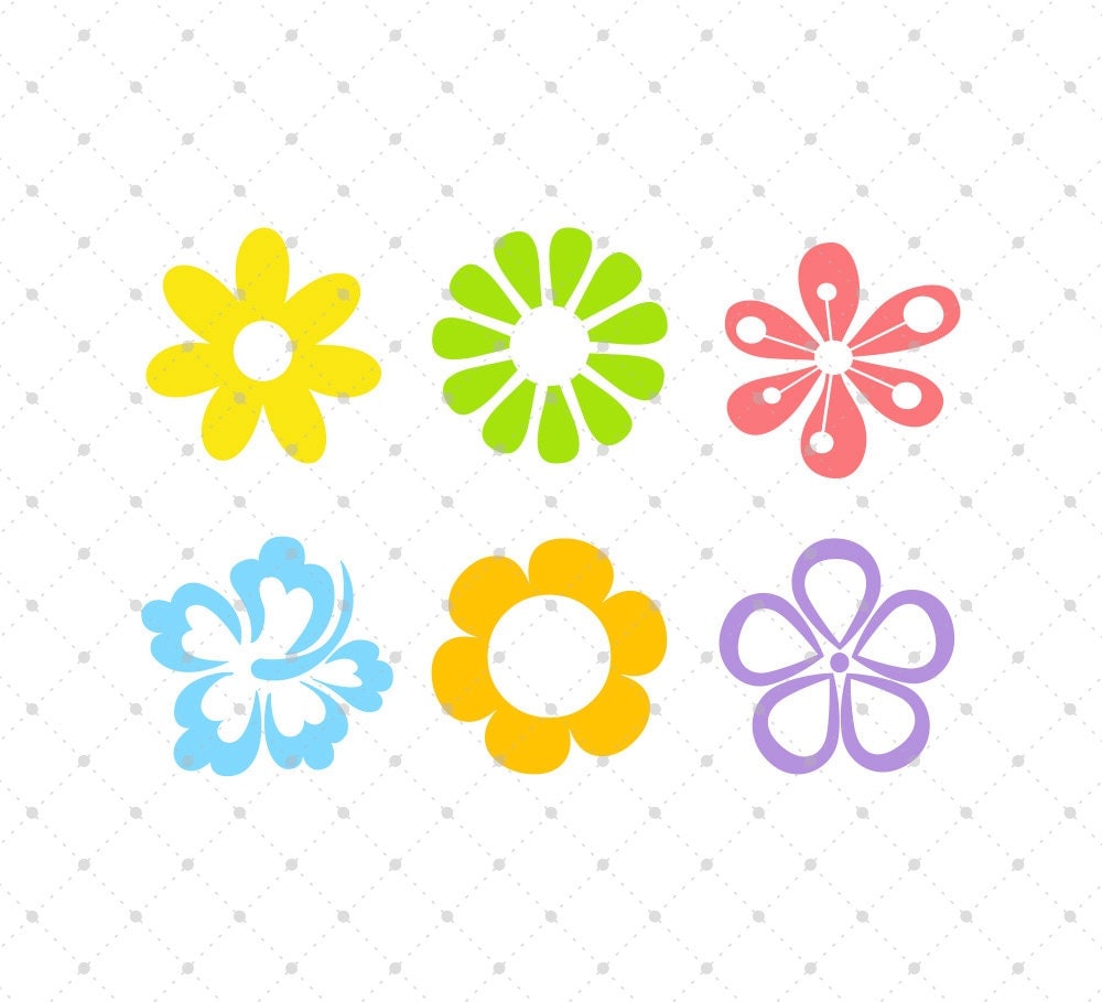 Flower SVG Cut Files Spring Flowers SVG Cut Files for