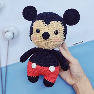 Mickey Mouse - Free Crochet Pattern | Patrones de ganchillo disney