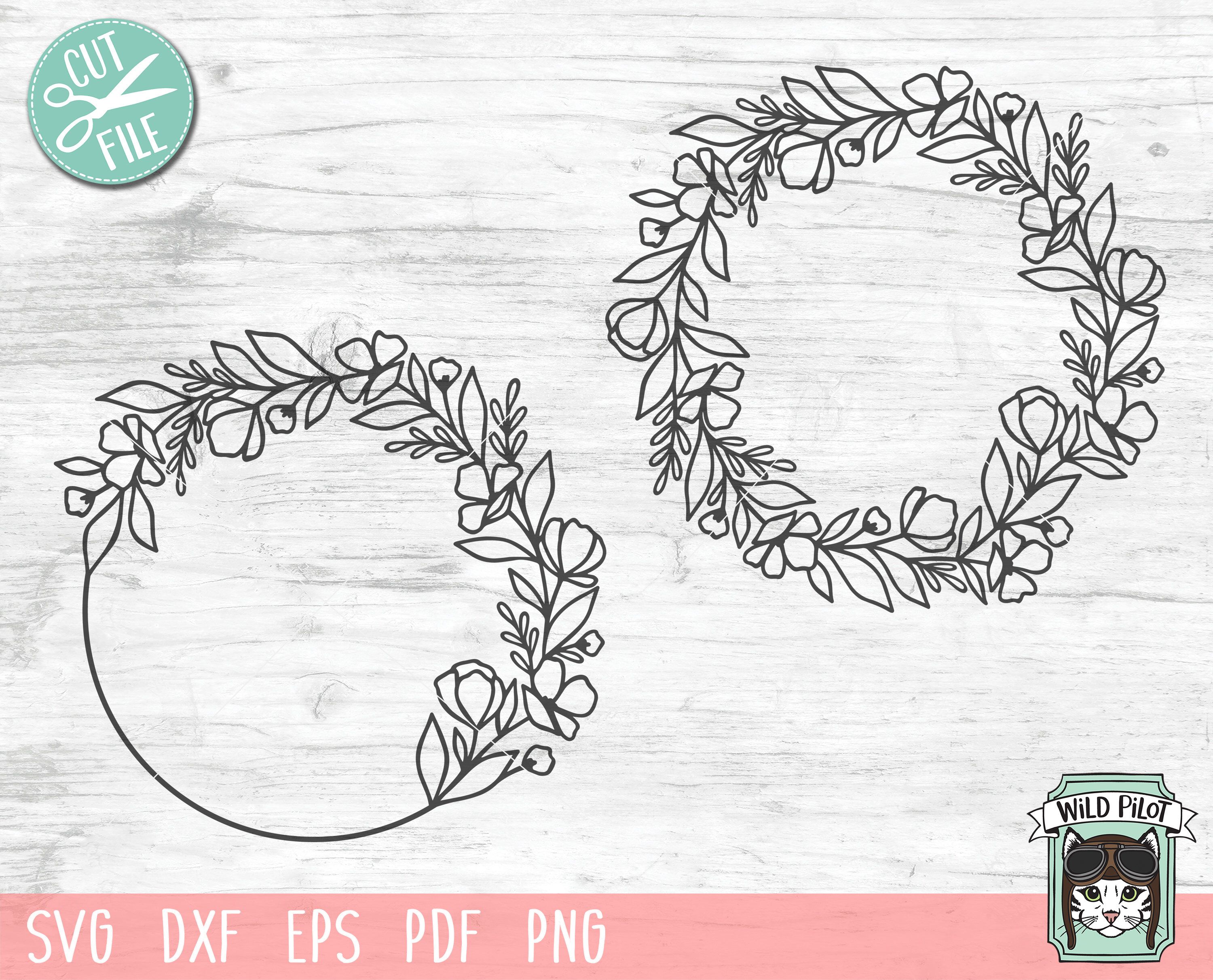 2487+ Free Floral Monogram Circle Svg Amazing SVG File - All free