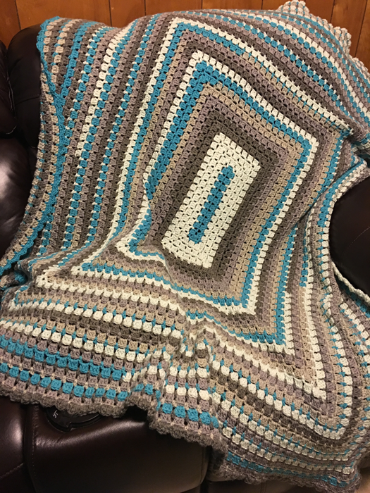 Crochet Modern Granny Afghan Pattern | Afghan crochet patterns, Crochet