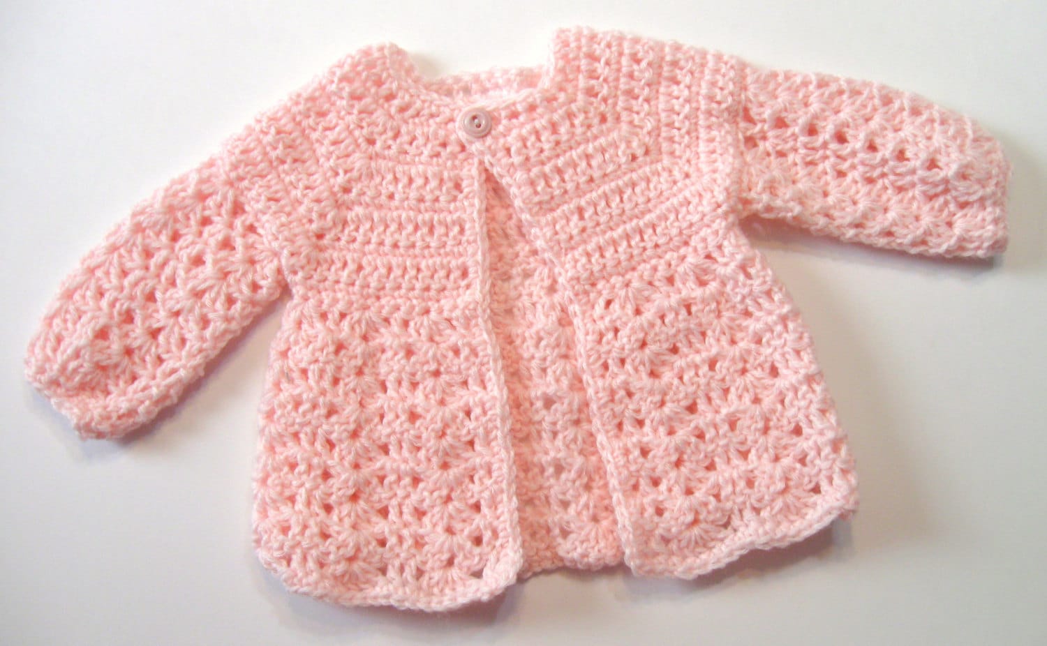 Crochet Pattern Baby Sweater Perfect for Girls by NormasTreasures