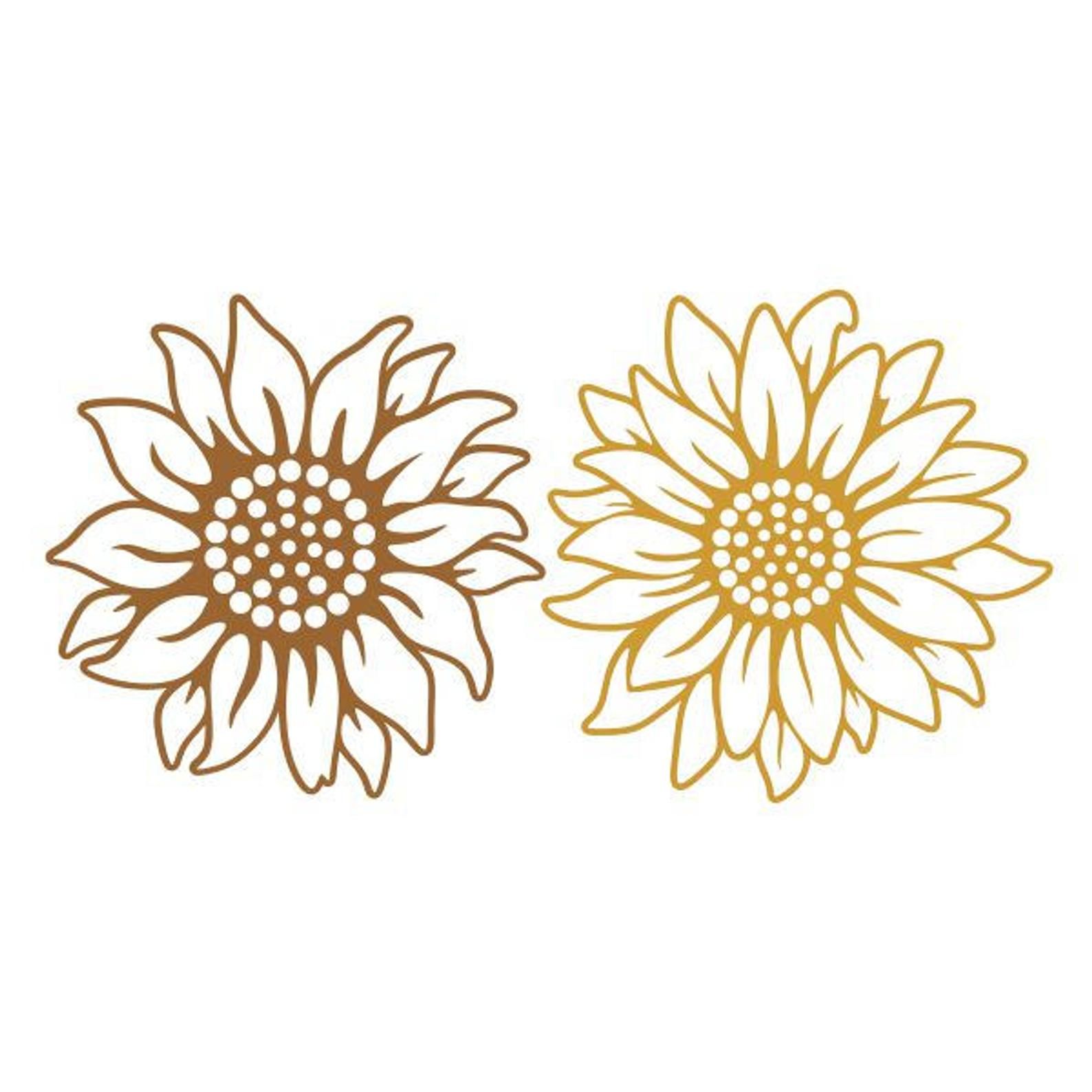 Sun Flowers Sunflower Cuttable Design SVG PNG DXF & eps | Etsy