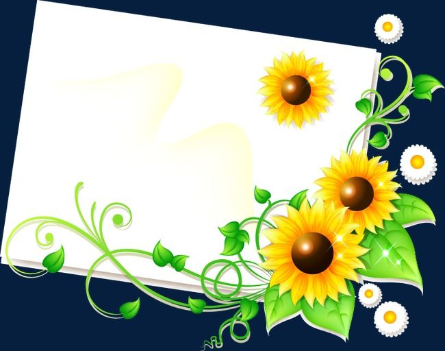 Free SVG Sunflower Border Svg 13680+ File for Silhouette