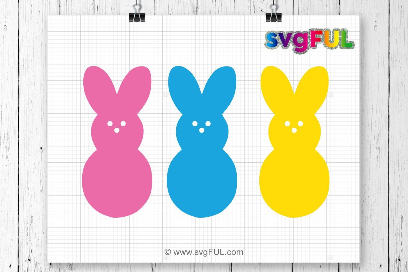 Peep SVG, Peeps Easter Svg, Easter Bunny Svg, Svg File, Siilhouette By