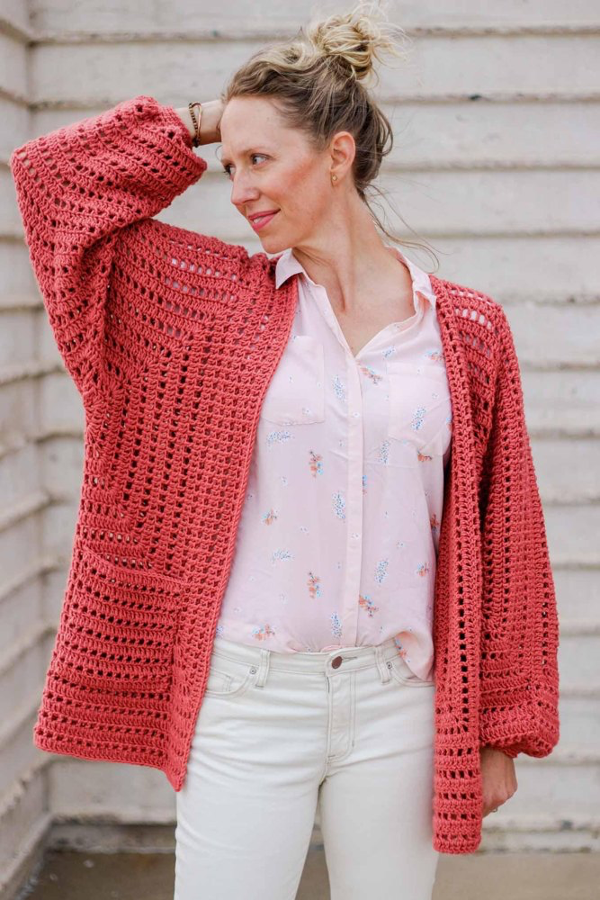 Day Date Cardigan Crochet pattern by Jess Coppom Make & Do Crew | Hırka