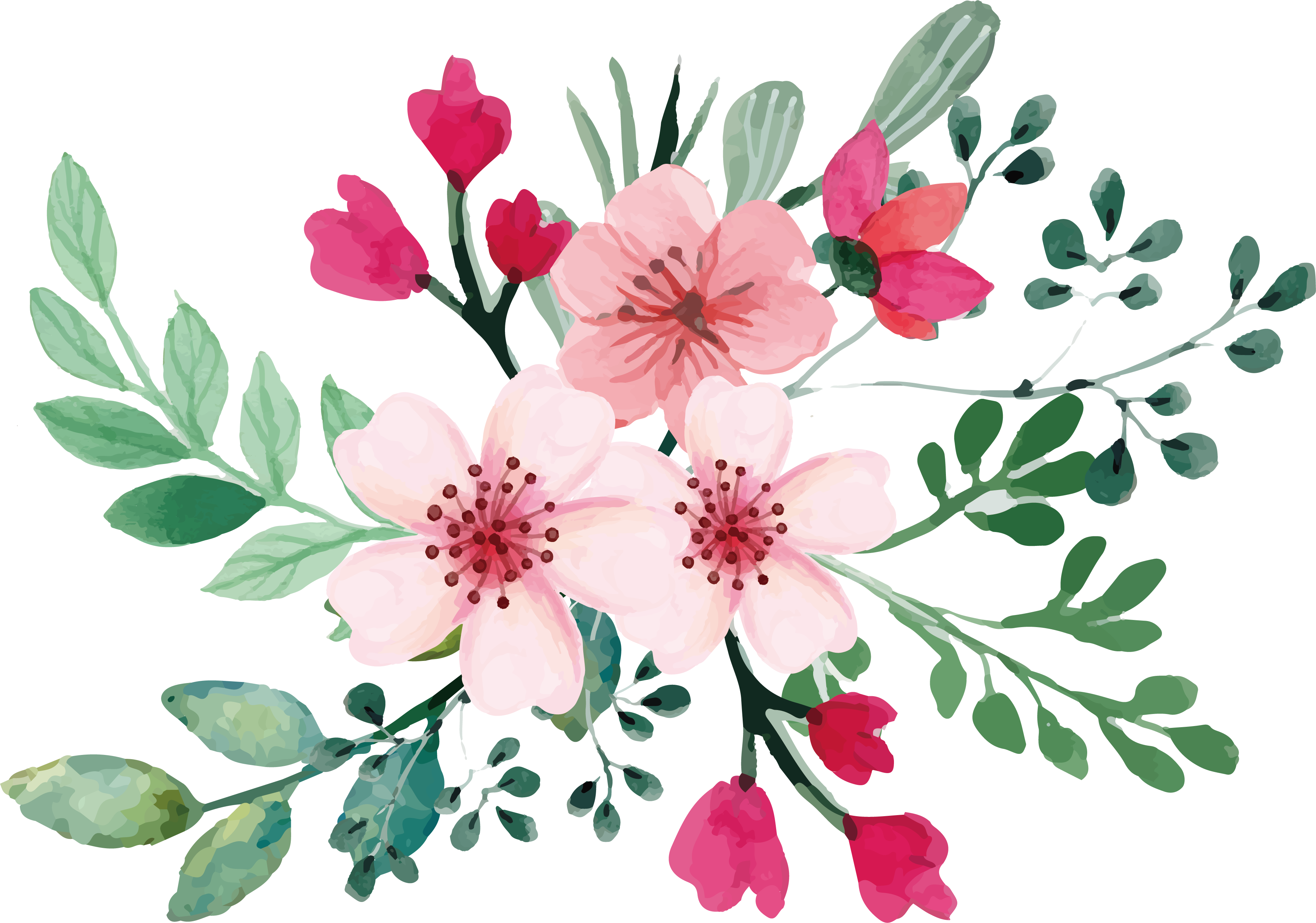 Watercolor Flower Background Svg - 266+ SVG File for Cricut