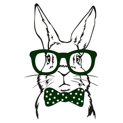 Bunny With Glasses Svg Free - Best Fonts & SVG